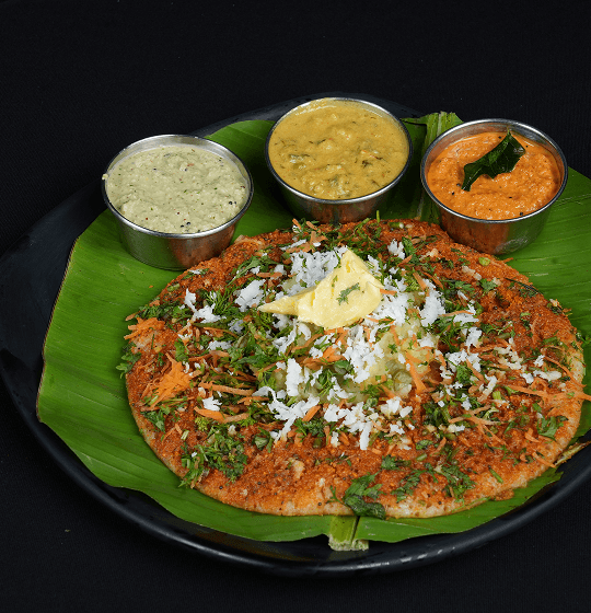 Open Butter Masala Dosa